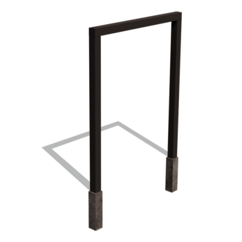 Milteliniu būdu dengta plieninė pergola tiesus 200 cm