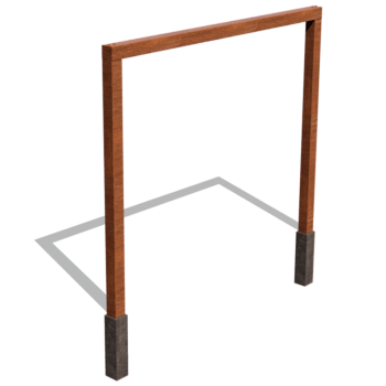 Corten plieno pergola tiesus 300 cm