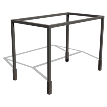 Milteliniu būdu dengta plieninė pergola sąranka kvadratas 424 x 250 cm