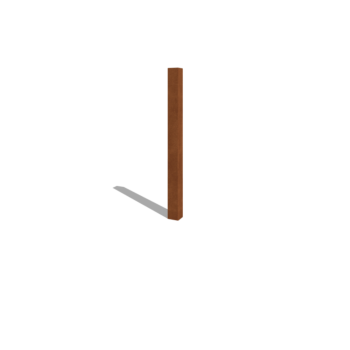 Tvoros stulpas iš corten plieno 150 cm