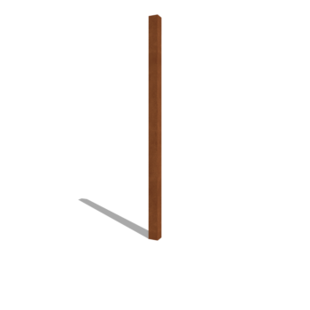 Tvoros stulpas iš corten plieno 200 cm