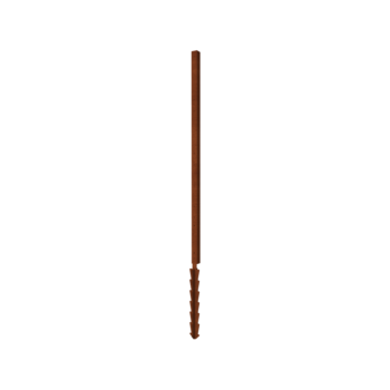 Corten plieno tvora H galinis stulpas su žemės kaiščiu 190 x 6 x 6 cm