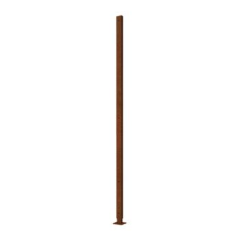 Corten plieno stovas tiesus plokščias pagrindas su 190 x 6 x 3 cm