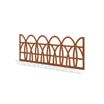 Corten plieno dekoratyvinė tvora T 149 x 60 cm