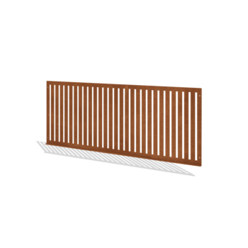 Corten plieno dekoratyvinė tvora S 149 x 60 cm