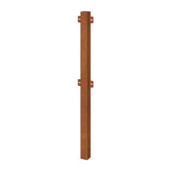 Corten plieno dekoratyvinė tvora tarpinis stulpas