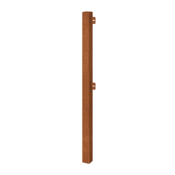 Corten plieno dekoratyvinė tvora galinis stulpas
