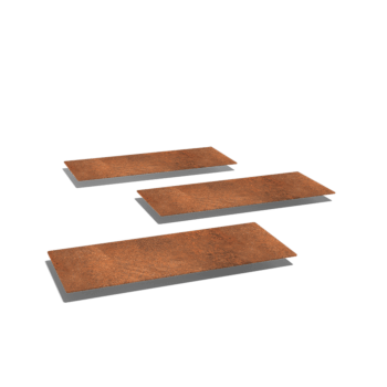 Corten plieno pakopa plytelė Stačiakampis 60 x 25 cm