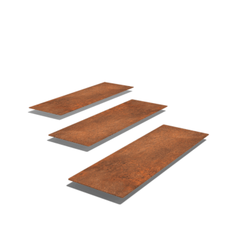 Corten plieno pakopa plytelė Stačiakampis 75 x 25 cm