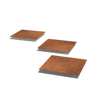 Corten plieno pakopa plytelė Kvadratinis 30 x 30 cm