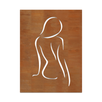 Corten plieno sienų dekoracijos Moteris
