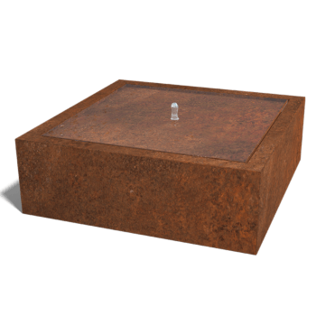 Corten plieno fontanas 120 x 120 x 40 cm
