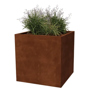 Corten plieno lauko vazonas - Kvadratas - 70 x 70 cm