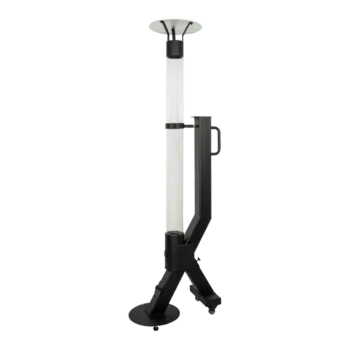 Granulinis terasos šildytuvas - Rocket - Juoda