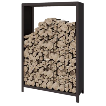 Plieninis malkų stovas - Indiana - 120 x 40 x 180 cm - RAL7016 matinė (antracito pilka)