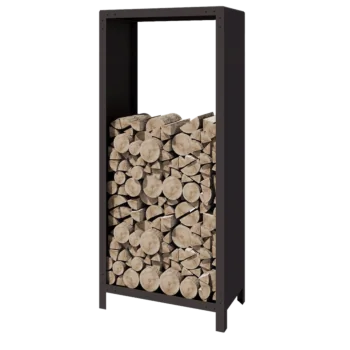 Plieninis malkų stovas - Indiana - 80 x 40 x 180 cm - RAL7016 matinė (antracito pilka)