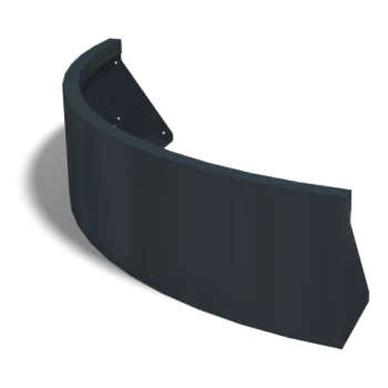 Plieninė atraminė sienelė - Išorinis posūkis - 100 x 100 x 30 cm