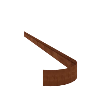Corten plieno vejos bortelis - Suspaustas FLEX - Aukštis 13 cm - 150 cm