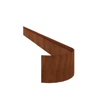 Corten plieno vejos bortelis - Suspaustas FLEX - Aukštis 23 cm - 240 cm