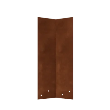 Corten plieno tvirtinimo plokštelė - 45° - Bortelio aukštis 45 cm