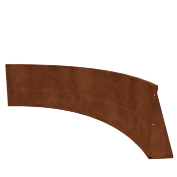 Corten plieno atraminė sienelė - Vidinė posūkio dalis - 150 x 150 x 60 cm