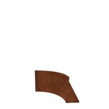 Corten plieno atraminė sienelė - Vidinė posūkio dalis - 50 x 50 x 40 cm