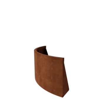 Corten plieno atraminė sienelė - Išorinis posūkis - 100 x 100 x 50 cm