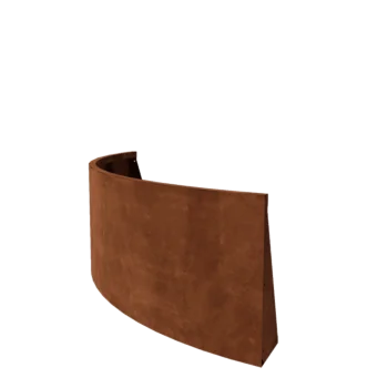 Corten plieno atraminė sienelė - Išorinis posūkis - 150 x 150 x 60 cm