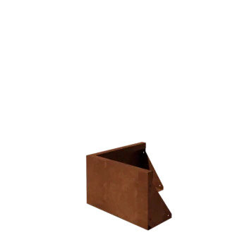 Corten plieno atraminė sienelė - Išorinis kampas - 50 x 50 x 30 cm