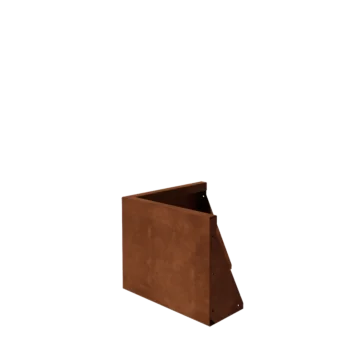 Corten plieno atraminė sienelė - Išorinis kampas - 50 x 50 x 40 cm