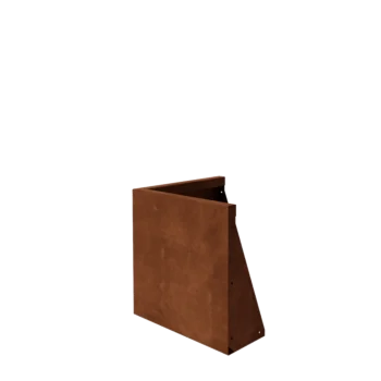 Corten plieno atraminė sienelė - Išorinis kampas - 50 x 50 x 50 cm