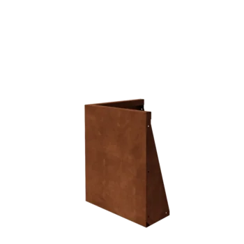 Corten plieno atraminė sienelė - Išorinis kampas - 50 x 50 x 60 cm