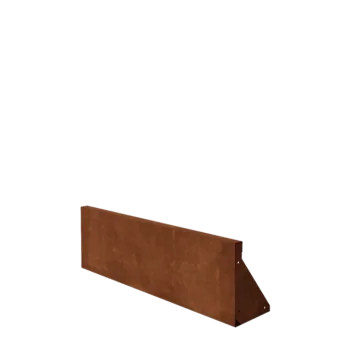 Corten plieno atraminė sienelė - Tiesus - 100 x 30 cm