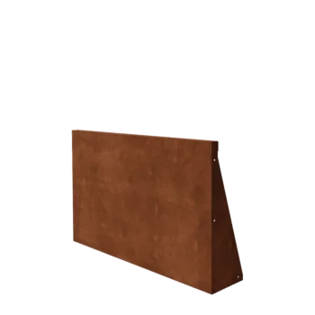 Corten plieno atraminė sienelė - Tiesus - 100 x 60 cm