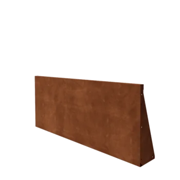 Corten plieno atraminė sienelė - Tiesus - 150 x 60 cm