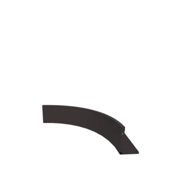 Plieninė atraminė sienelė - Vidinė posūkio dalis - 100 x 100 x 30 cm - kita RAL spalva