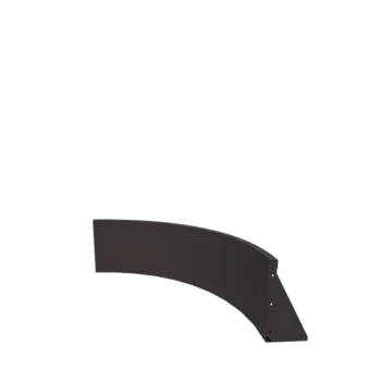 Plieninė atraminė sienelė - Vidinė posūkio dalis - 100 x 100 x 40 cm - kita RAL spalva