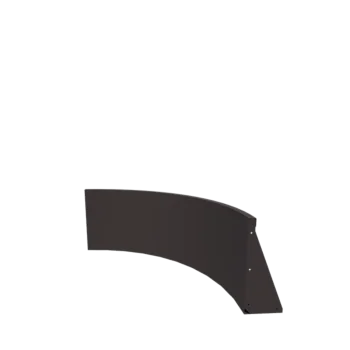 Plieninė atraminė sienelė - Vidinė posūkio dalis - 100 x 100 x 50 cm - RAL7016 matinė (antracito pilka)