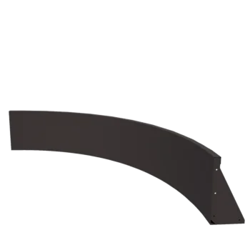 Plieninė atraminė sienelė - Vidinė posūkio dalis - 150 x 150 x 40 cm - kita RAL spalva