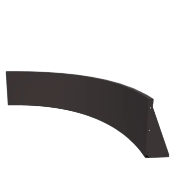 Plieninė atraminė sienelė - Vidinė posūkio dalis - 150 x 150 x 50 cm - kita RAL spalva