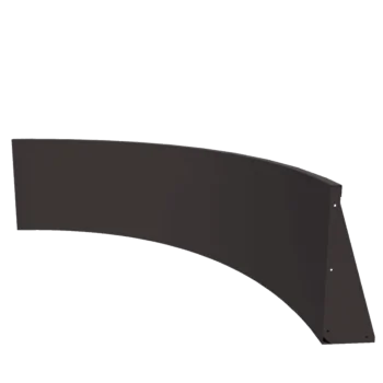 Plieninė atraminė sienelė - Vidinė posūkio dalis - 150 x 150 x 60 cm - RAL7016 matinė (antracito pilka)