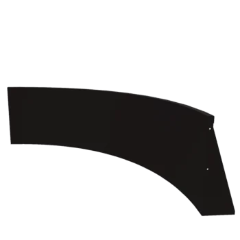 Plieninė atraminė sienelė - Vidinė posūkio dalis - 150 x 150 x 60 cm - RAL9005 matinė (juoda)