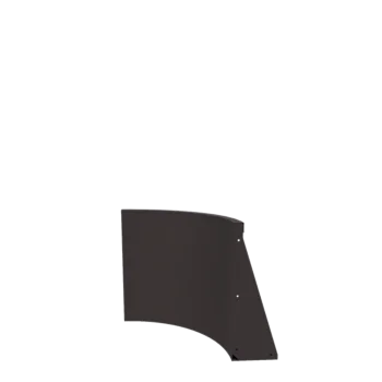 Plieninė atraminė sienelė - Vidinė posūkio dalis - 50 x 50 x 60 cm - RAL7016 matinė (antracito pilka)