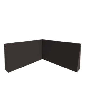 Plieninė atraminė sienelė - Vidinis kampas - 100 x 100 x 60 cm - kita RAL spalva