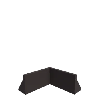 Plieninė atraminė sienelė - Vidinis kampas - 50 x 50 x 30 cm - kita RAL spalva