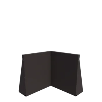 Plieninė atraminė sienelė - Vidinis kampas - 50 x 50 x 60 cm - kita RAL spalva