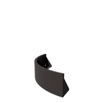 Plieninė atraminė sienelė - Išorinis posūkis - 100 x 100 x 30 cm - kita RAL spalva