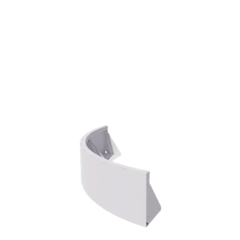 Plieninė atraminė sienelė - Išorinis posūkis - 100 x 100 x 30 cm - RAL9010 matinė (balta)