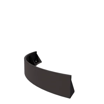 Plieninė atraminė sienelė - Išorinis posūkis - 150 x 150 x 30 cm - RAL7016 matinė (antracito pilka)