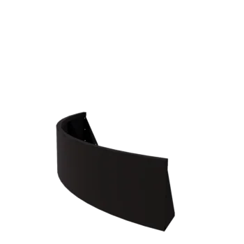 Plieninė atraminė sienelė - Išorinis posūkis - 150 x 150 x 40 cm - RAL9005 matinė (juoda)